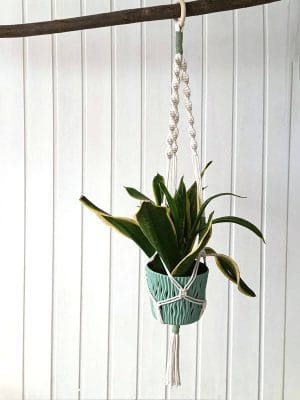 colgador de plantas de macramé