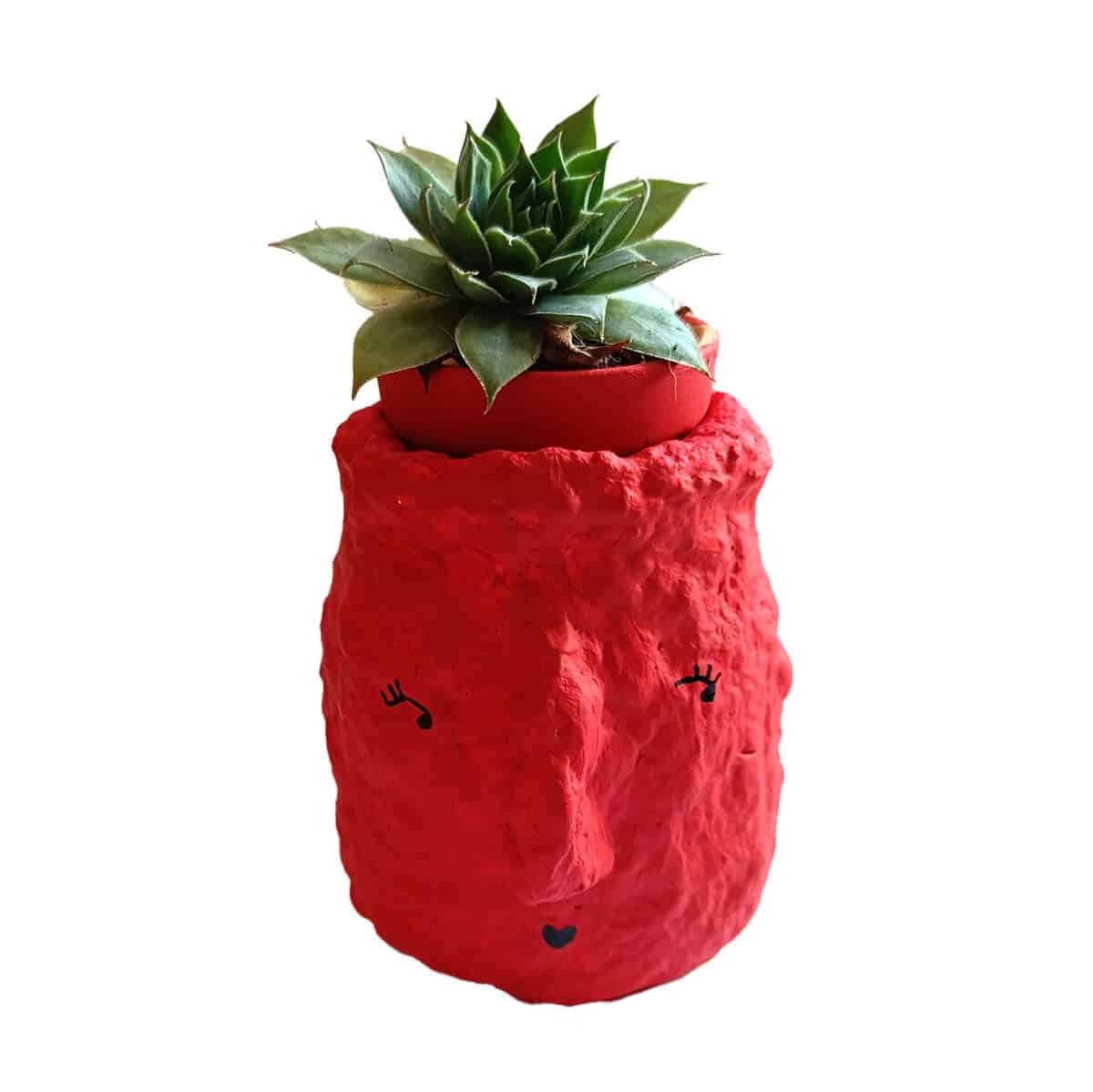 mini maceta totem decorativo