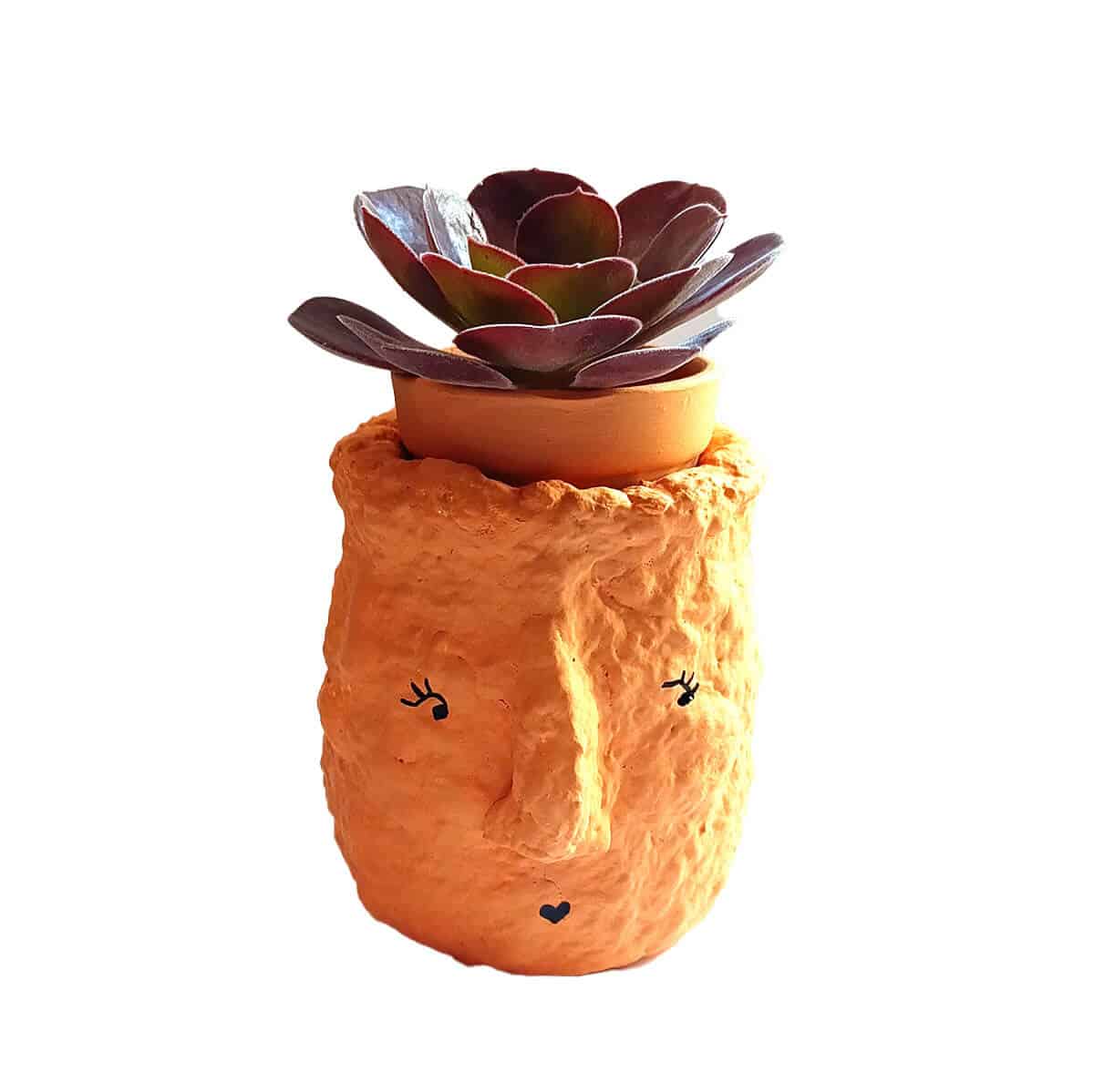 mini maceta totem decorativo