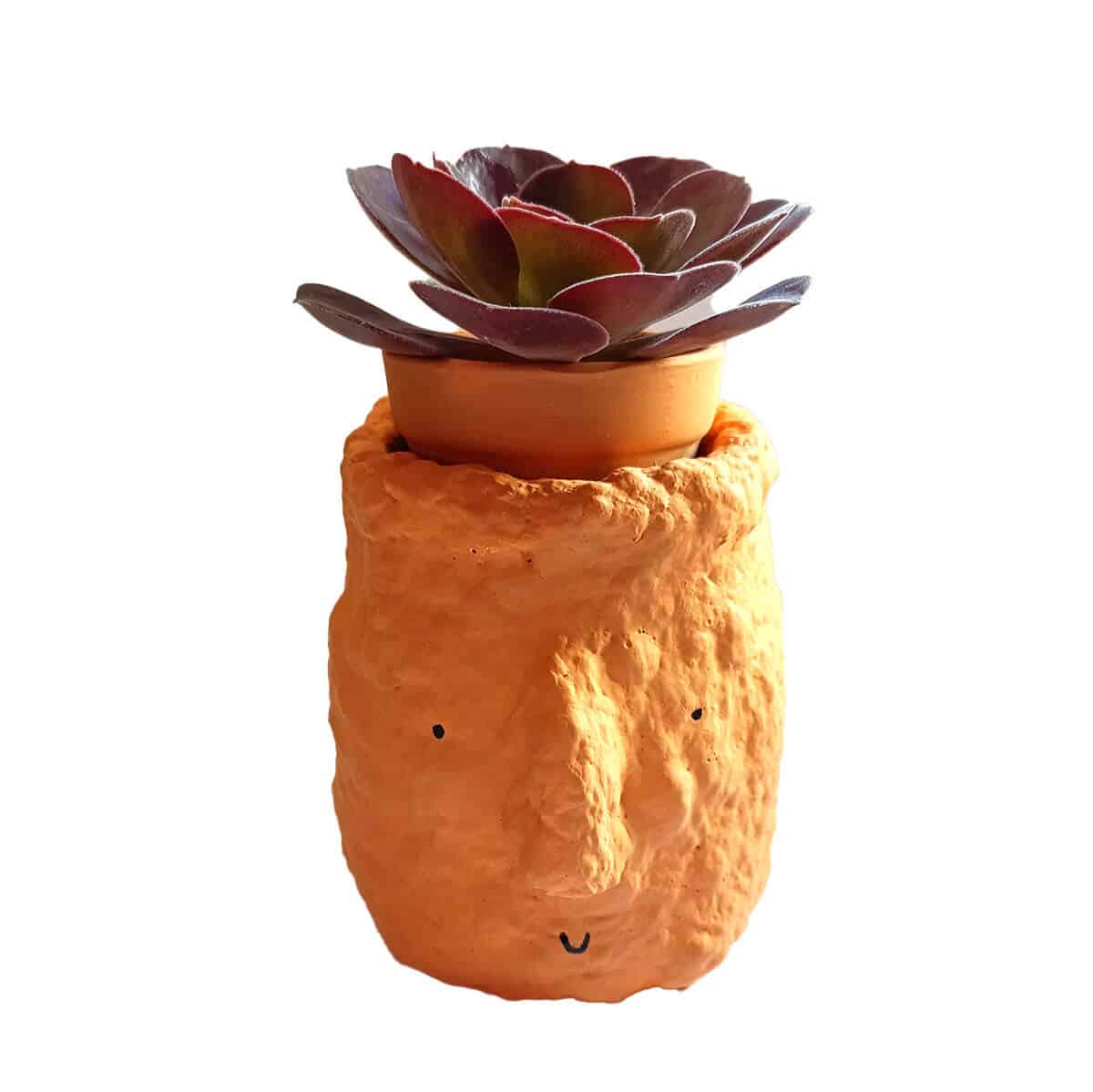 mini maceta totem decorativo