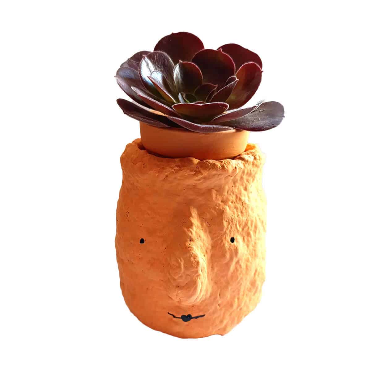 mini maceta totem decorativo