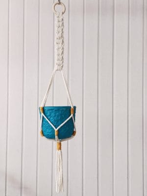 colgador plantas macrame